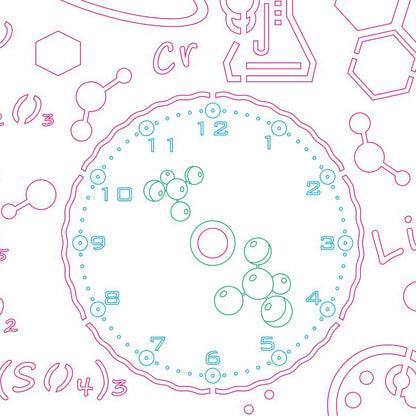 Clock face "Chemistry"