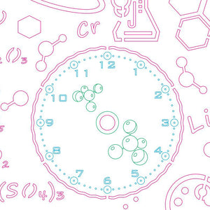 Clock face "Chemistry"