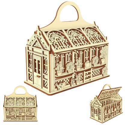 "Greenhouse" Box for sweets, Easter candy box