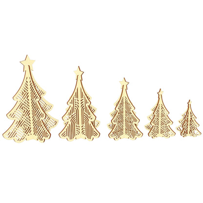 Patterned Christmas trees