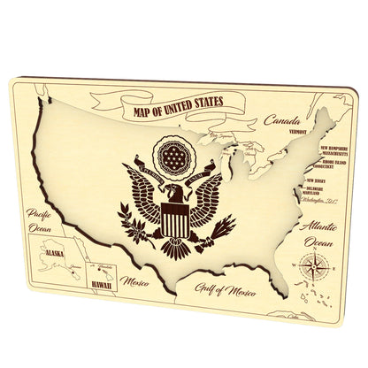 USA puzzle map