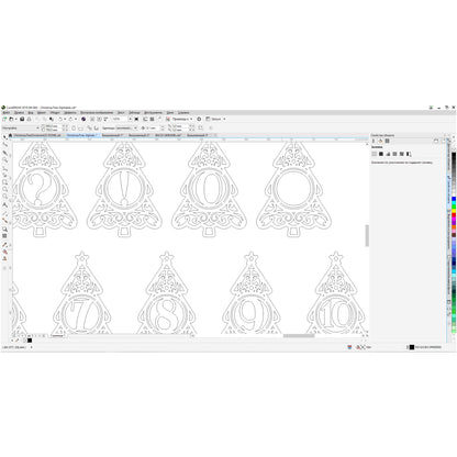 Christmas tree Letter ornaments