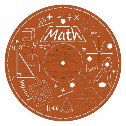 Clock face "Math"