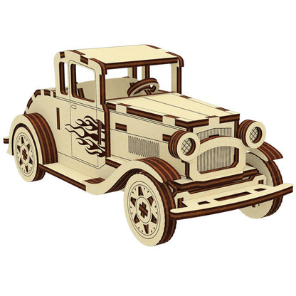 Old Car Miniature with Moving wheels