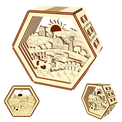 Layered Farm Picture