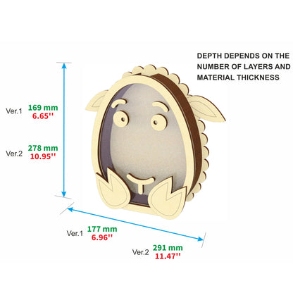 Animal boxes for chocolate eggs