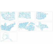 Load image into Gallery viewer, Detailed USA map
