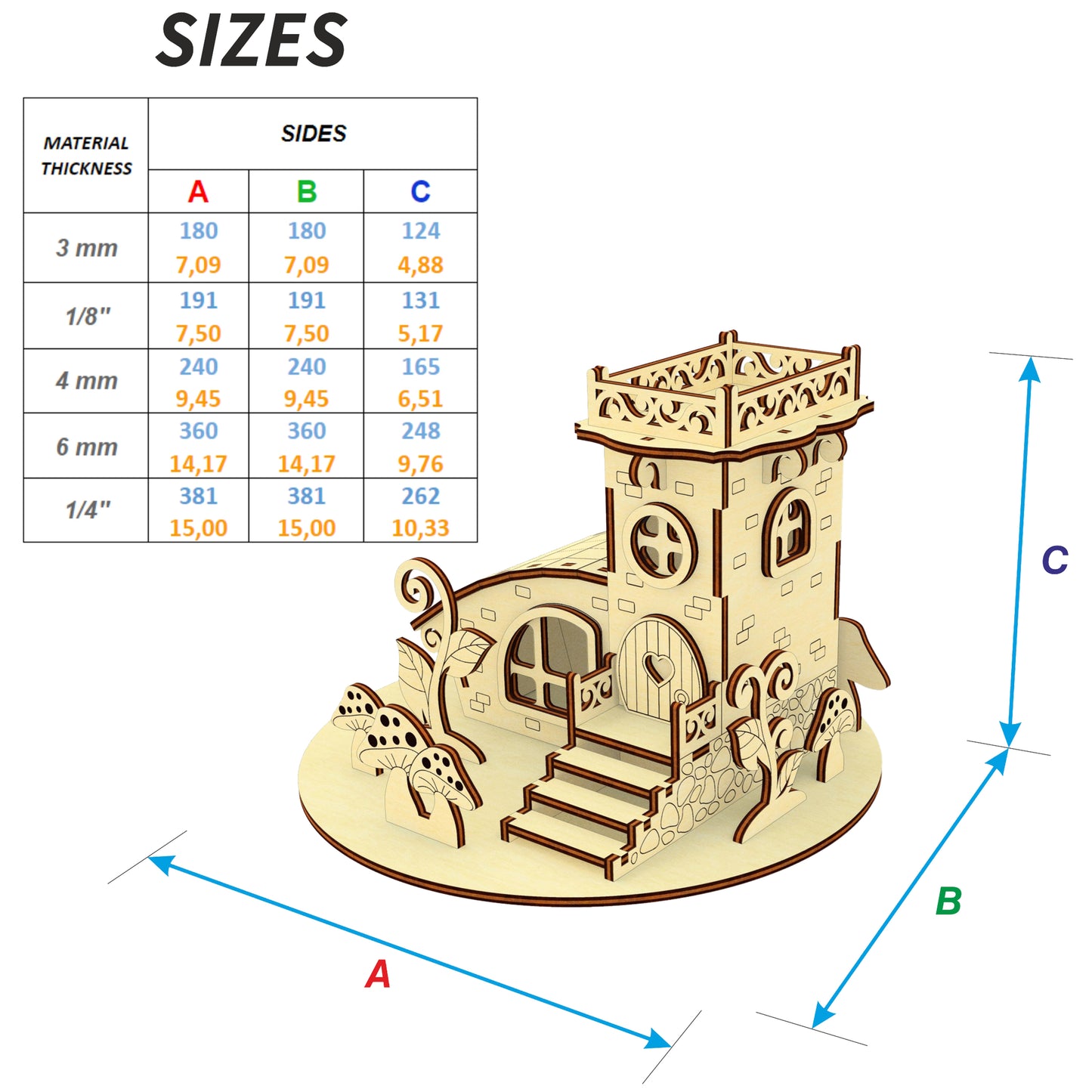 Mushroom fairy house
