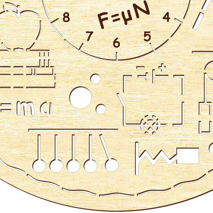 Clock face "Physics"