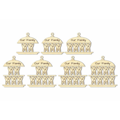 Gingerbread Man Christmas Family ornament