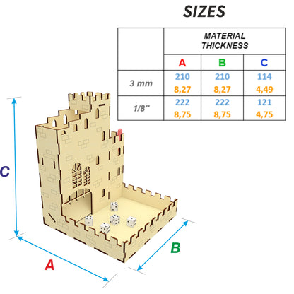 Castle dice tower