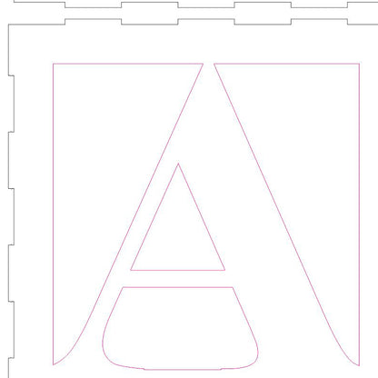 Alphabet cube letters