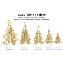 Load image into Gallery viewer, Patterned Christmas trees
