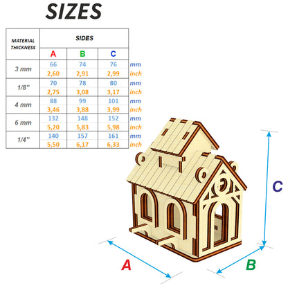 Birdhouses 10 ornaments