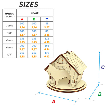 Doghouse Ornament #1