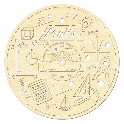 Clock face "Math"