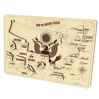 USA puzzle map