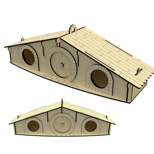 Nesting box in the style of Hobbit House