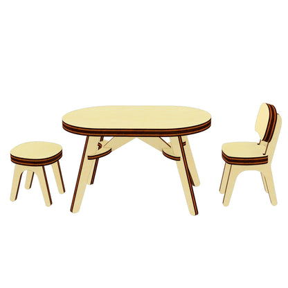 Table and chairs