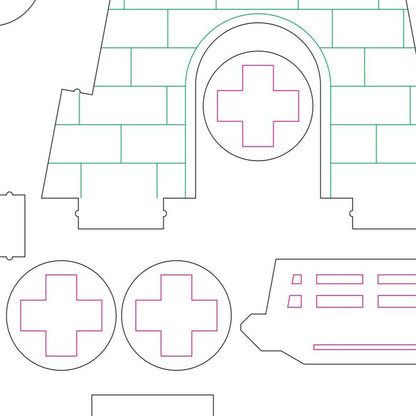 Windmill Miniature with Rotated Screw