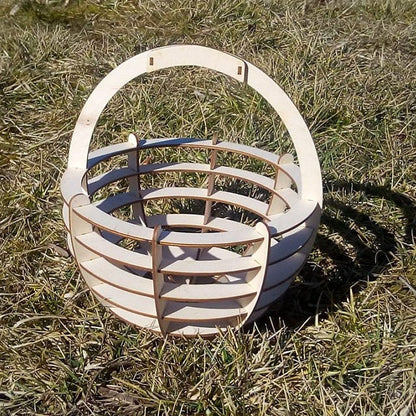 Easter round basket