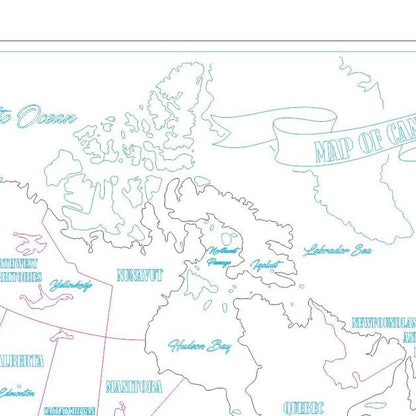 Canada puzzle map