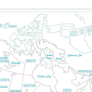Canada puzzle map