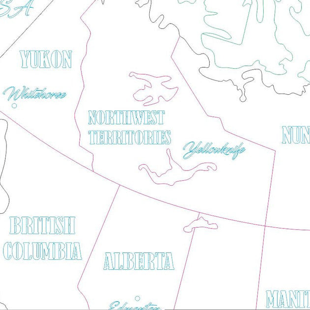 Canada puzzle map
