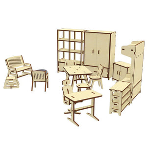 Doll furniture set