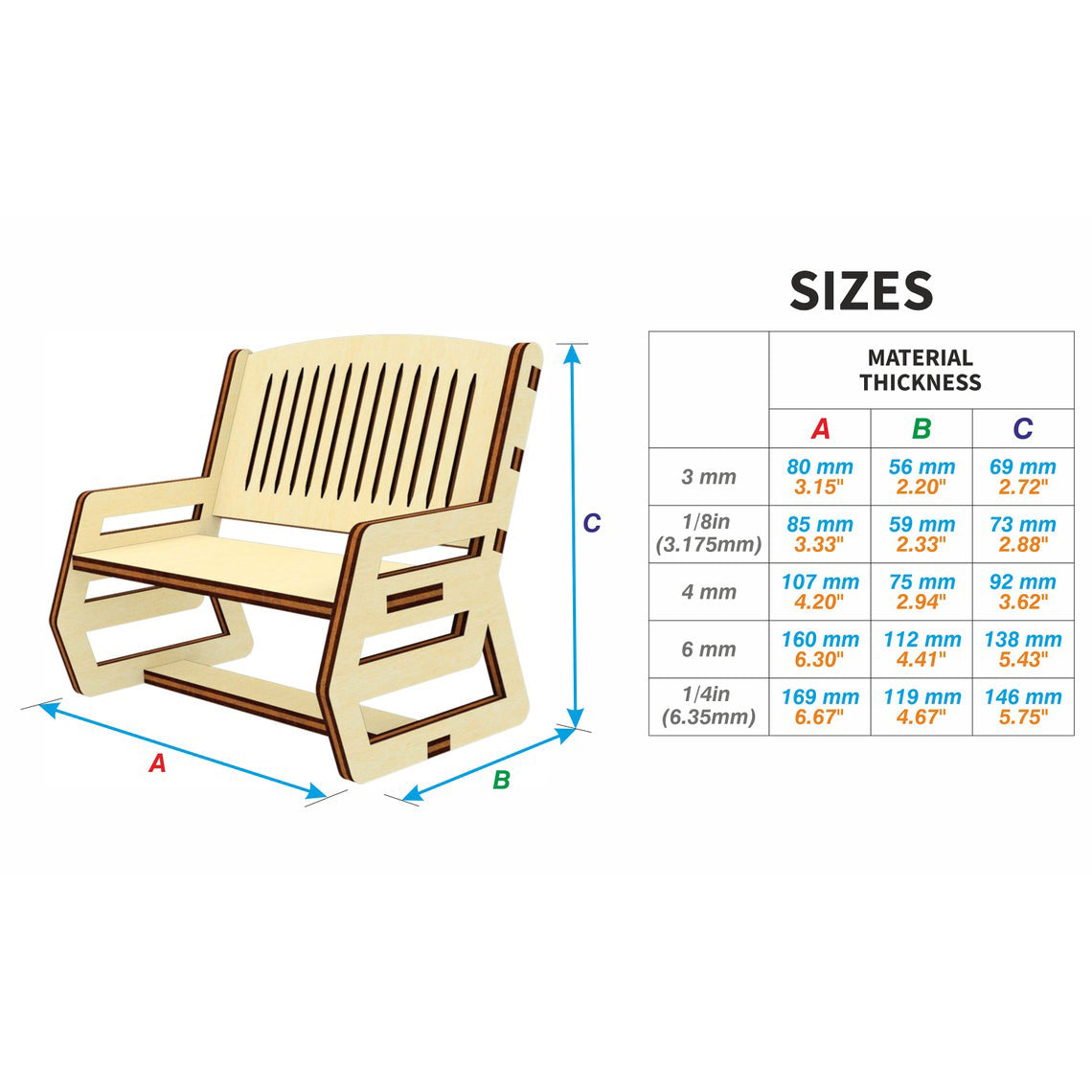Doll furniture set