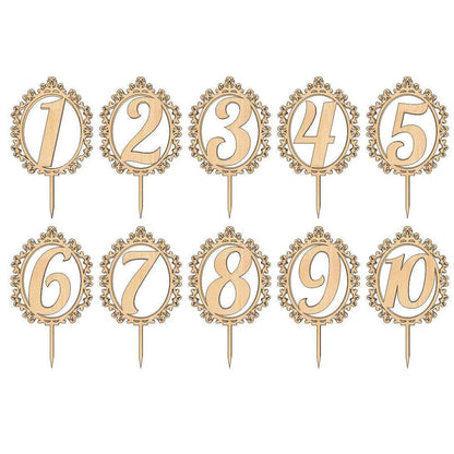 Weeding toppers number