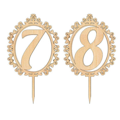 Weeding toppers number