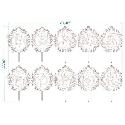 Weeding toppers number