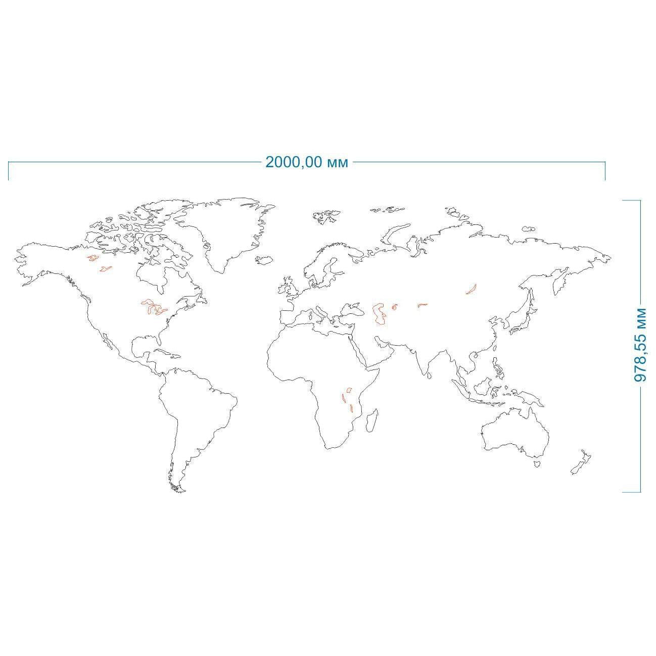 World Map for Wall