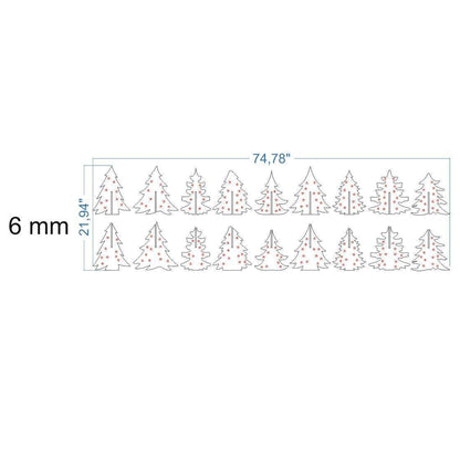 Set of 18 Christmas trees