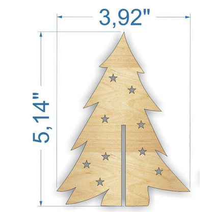 Set of 18 Christmas trees