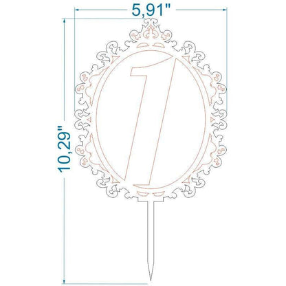 Weeding toppers number