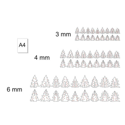 Set of 18 Christmas trees