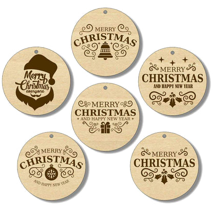 Set of 6 Christmas tree toys