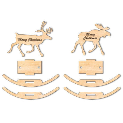 Toys of deer and elk for Christmas