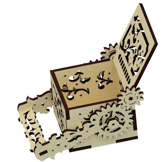 Steampunk wooden box