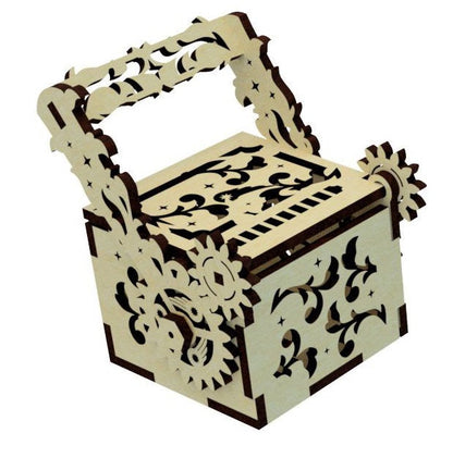 Steampunk wooden box