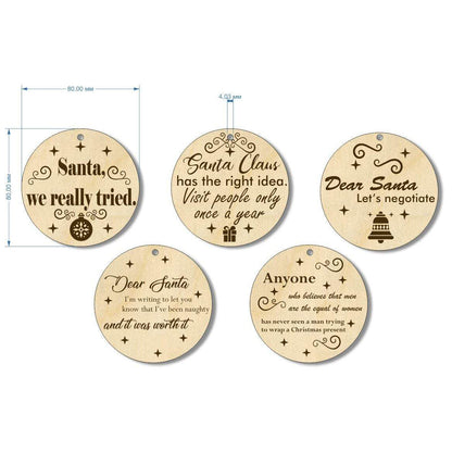 Christmas toys with quotes