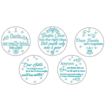 Christmas toys with quotes