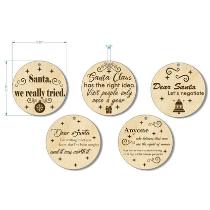 Christmas toys with quotes