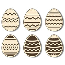 Load image into Gallery viewer, Set of 12 flat Easter eggs
