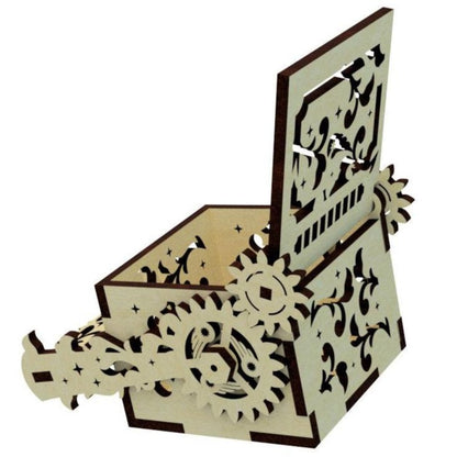 Steampunk wooden box