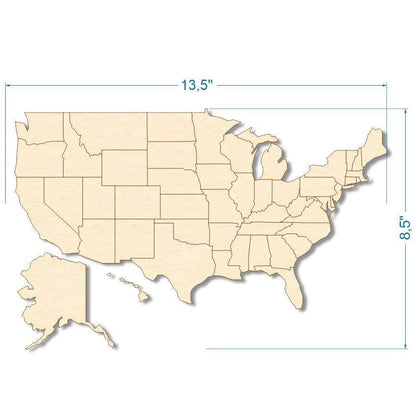 USA Puzzle Map