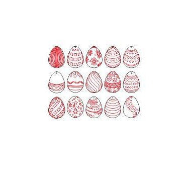 Set of 15 Easter eggs