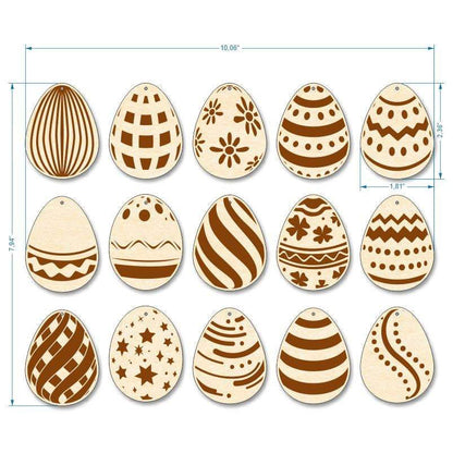 Set of 15 Easter eggs